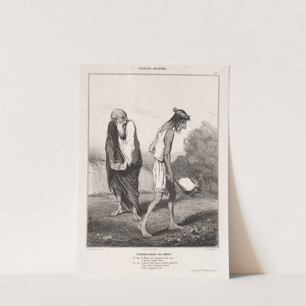 Telemachus Ravaged by Love (1842) by Honoré Daumier