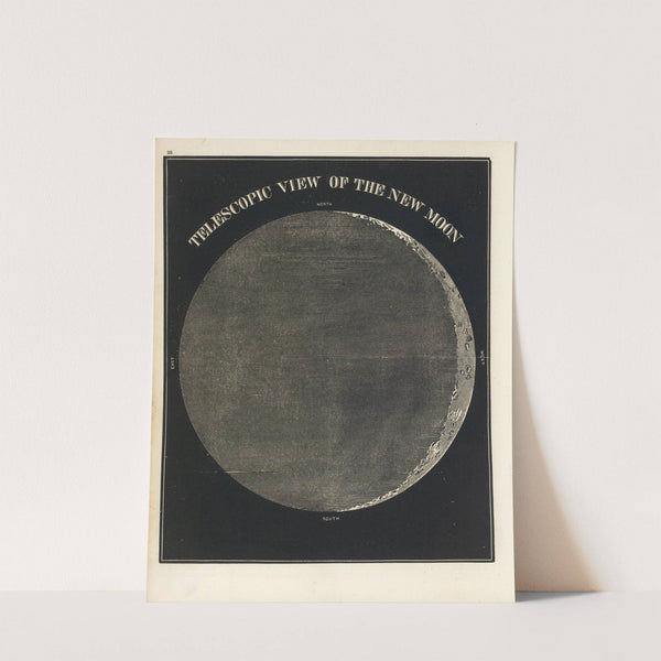 Telescopic view of the new Moon by Asa Smith