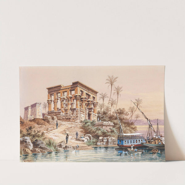 Tempel von Philae by Friedrich Perlberg