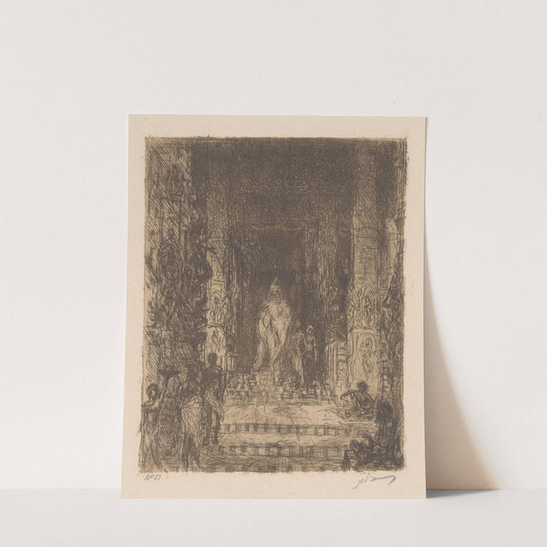 Tempelolifant in Madurai (1926) by Marius Bauer