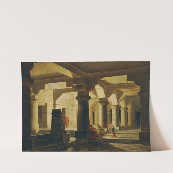 Tempelraum bei Nacht (Josef im Kerker, die Träume auslegend) by Stefan Dolliner