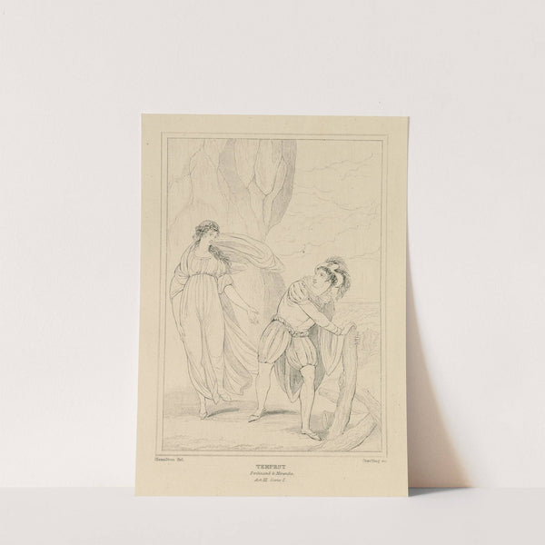 Tempest, Ferdinand & Miranda, act III, scene I (19th century) by William Francis Starling