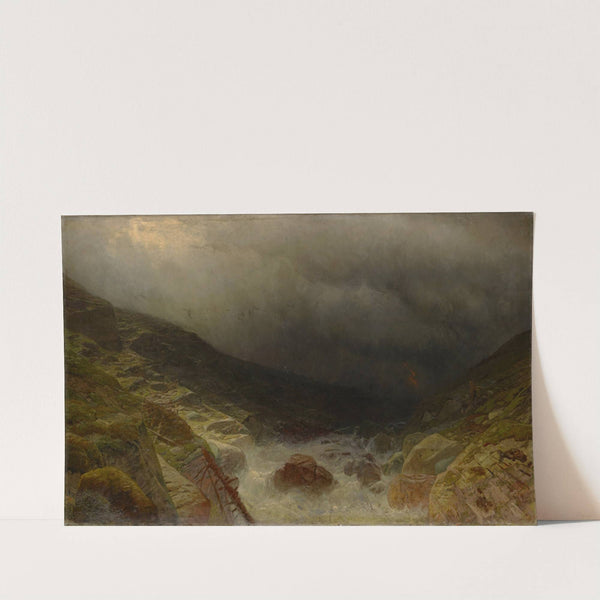 Tempest in Sefinen Valley near Lauterbrunnen by Albert Gos