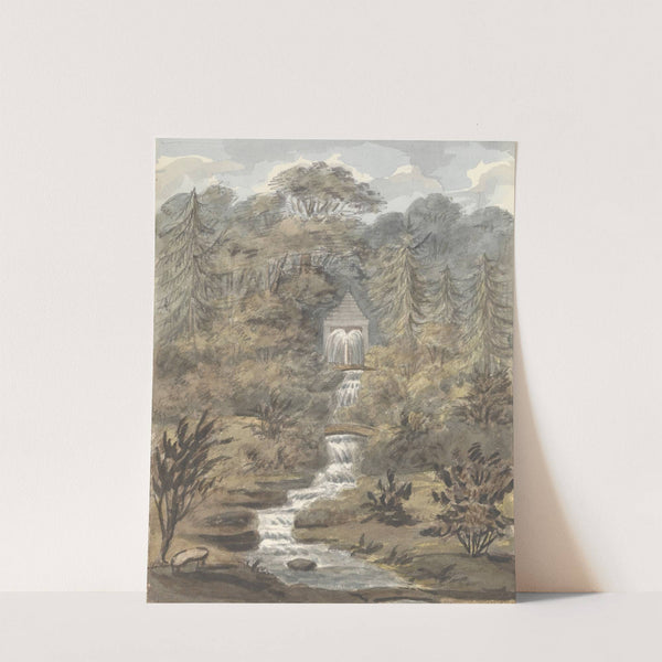 Temple and Falls, Sezincote by Anne Rushout