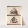 Temple consacré à l’Egalité. Elévation géométrale ; Section de la ligne AB (1793-1794) by Jean Jacques Lequeu
