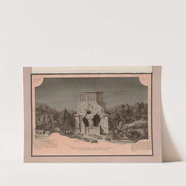 Temple de la devination, qui forme le fond septentrional de l’Elisée (1777-1825) by Jean Jacques Lequeu