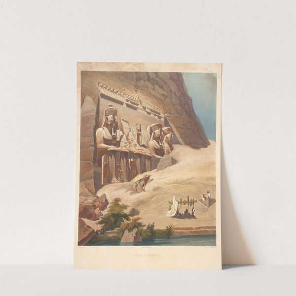 Temple D’Ibsamboul (Façade) (Temple Of Abu Simbel (Façade)). (1839) by Hector Horeau