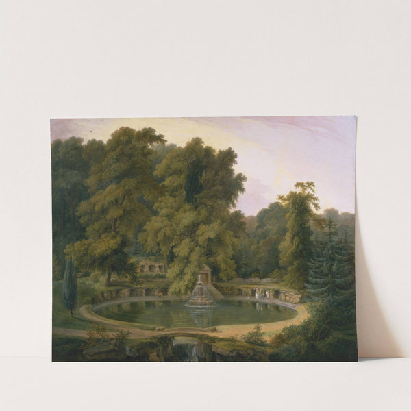 Temple, Fountain and Cave in Sezincote Park by Thomas Daniell