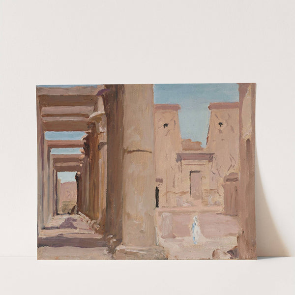 Temple. From the journey to Egypt 2 by Jan Ciągliński