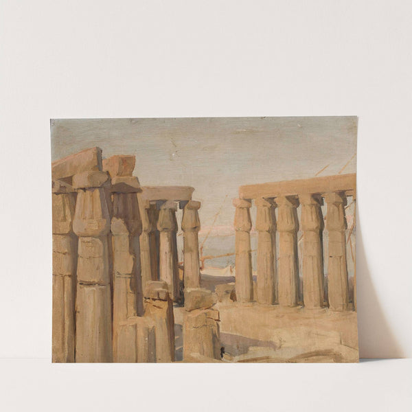 Temple in Luxor. From the journey to Egypt by Jan Ciągliński