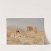 Temple of Apollo and Mount Parnassus in Corinth. From the journey to Greece (1905) by Jan Ciągliński