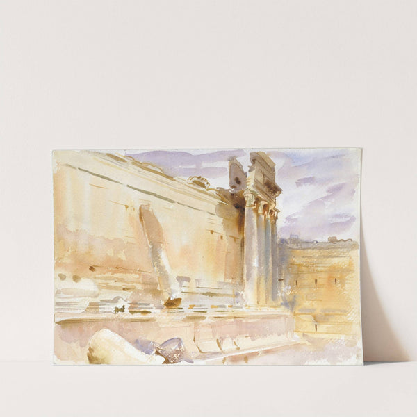 Temple of Bacchus, Baalbek by John Singer Sargent