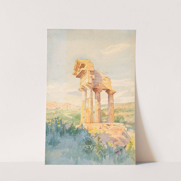 Temple of Castor and Pollux, Sicily by Julian Clarence Levi