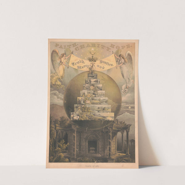 Temple of Life (1882) by Armor Litho. Co.