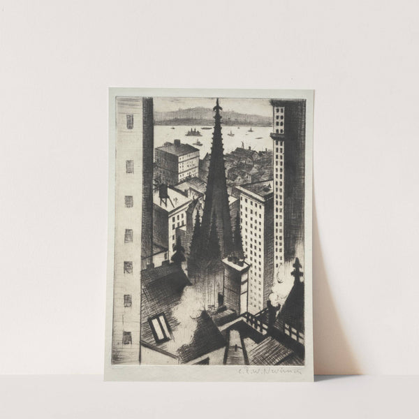 Temple of New York (1919) by Christopher R. W. Nevinson