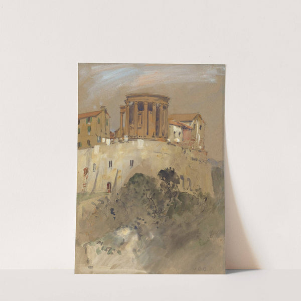 Temple of Vesta at Tivoli by Hercules Brabazon Brabazon