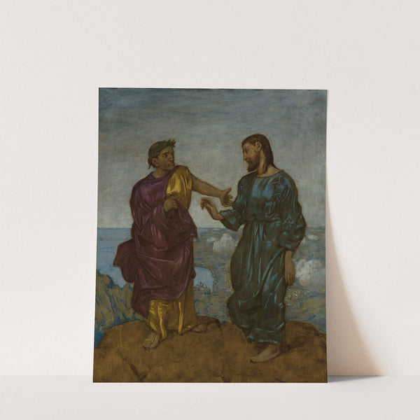 Temptation of Christ (1890) by Hans Thoma