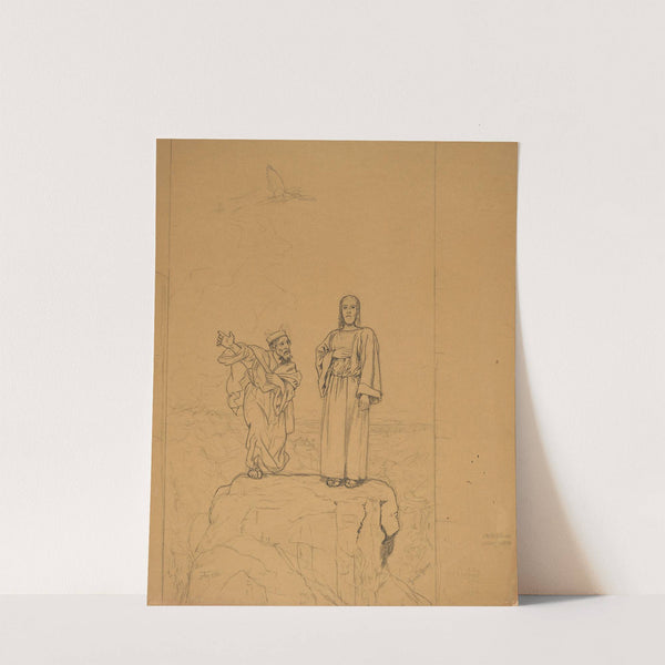 Temptation of Christ (1906) by Hans Thoma