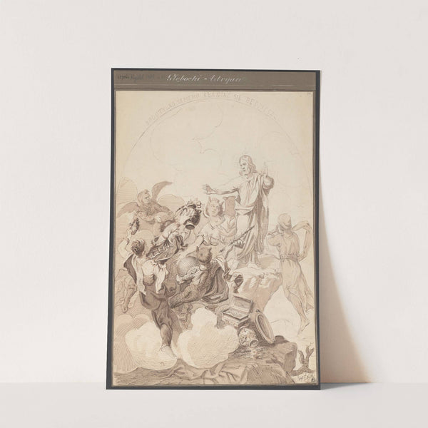 Temptation of Christ in the Desert (1857) by Adrian Głębocki