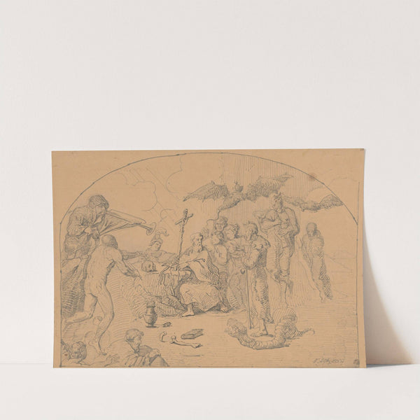 Temptation of St Anthony (1855) by Adrian Głębocki