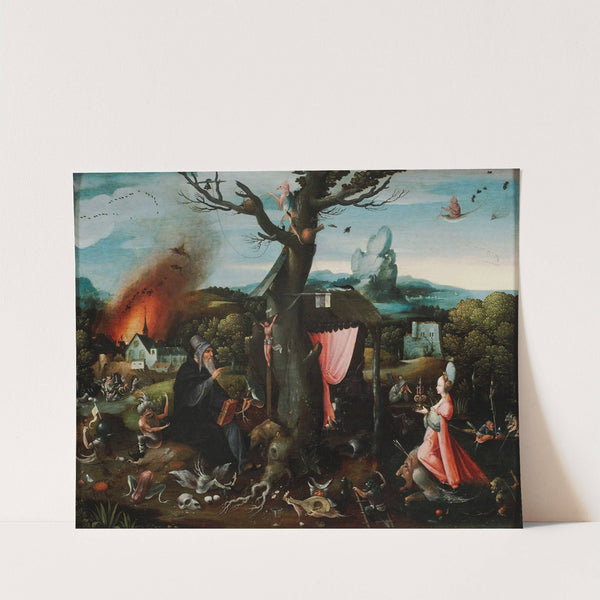 Temptation of St. Anthony (Jacobus de Voragine, Legenda aurea, Vitae Patrum) (after 1523) by Jan Wellens de Cock