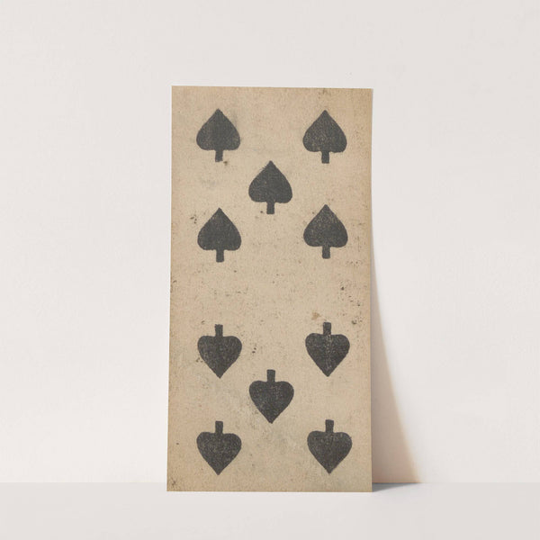 Ten of spades (1850) by Carl Holdhaus