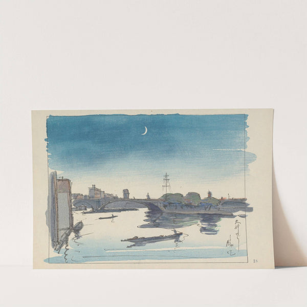 Tenjinbashi bridge (1947) by Akamatsu Rinsaku