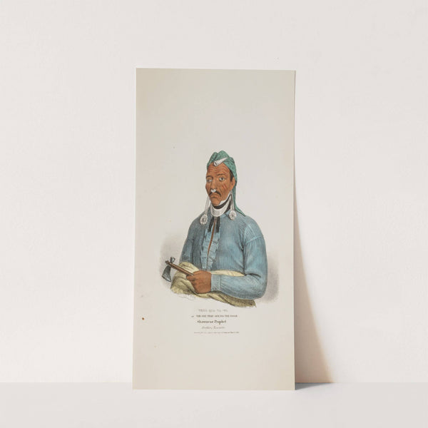 TENS-QUA-TA-WA or The One Who Opens the Door; Shawnese Prophet (Brother of Tecumthe) (1835) by James Otto Lewis