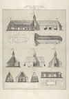 Tent impériale. Plan, elévation et coupe de l’ensemble et des détails d’une tente impériale.