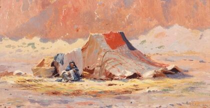 Tente Arabe Dans Le Désert À Blidah (1890)