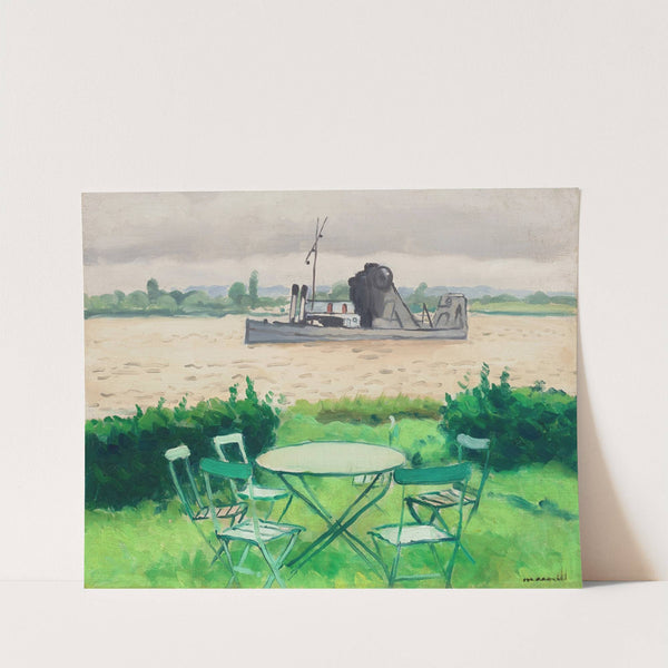 Terasse à vieuxport (1927) by Albert Marquet