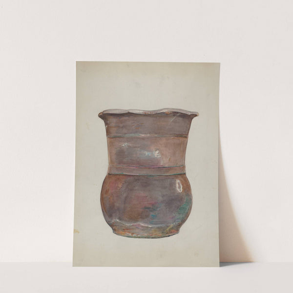 Terra Cotta Flower Jar by Cecily Edwards