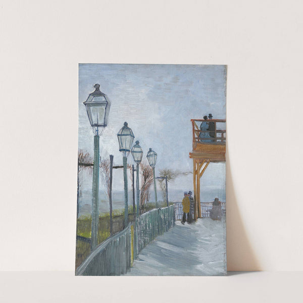 Terrace and Observation Deck at the Moulin de Blute-Fin, Montmartre (early 1887) by Vincent van Gogh