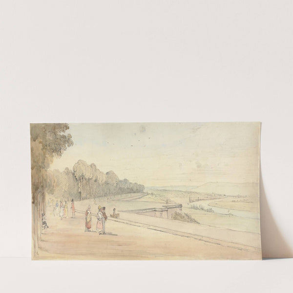 Terrace at St. Germain-en-Laye (between 1817 and 1819) by Henry Edridge