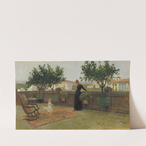 Terrace (circa 1891) by Joaquim Vayreda