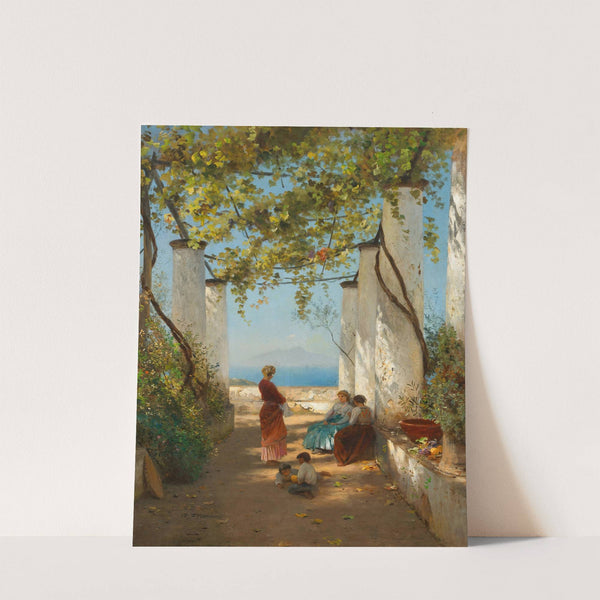 Terrasse der Villa San Michele auf Capri by Albert Flamm