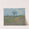 Terre labourée en hiver, avec un homme portant un fagot (1877) by Camille Pissarro