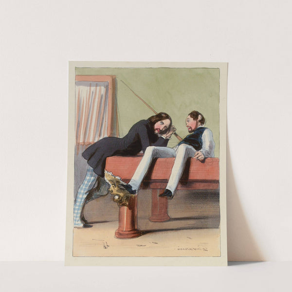 T’es bête va Pour une queue, une méchante queue qu’on vous fait (1839-1841) by Paul Gavarni