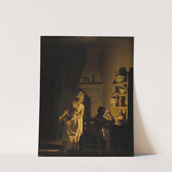 Testing Eggs. Interior of a Kitchen by Pehr Hilleström