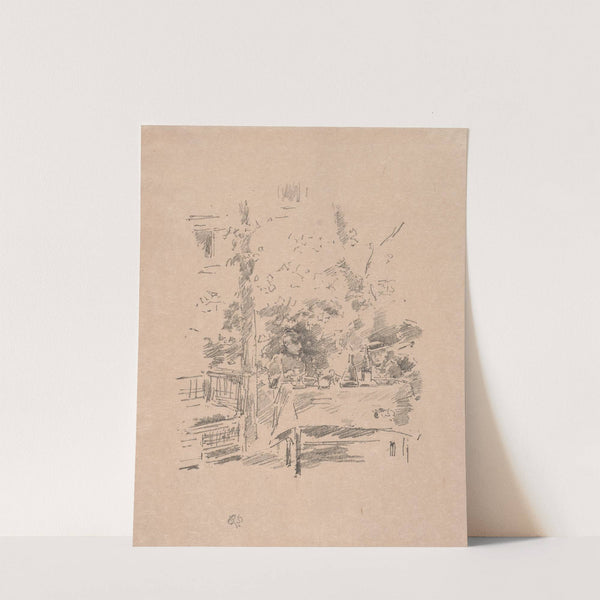 Tête-à-tête in the Garden (1894) by James Abbott McNeill Whistler