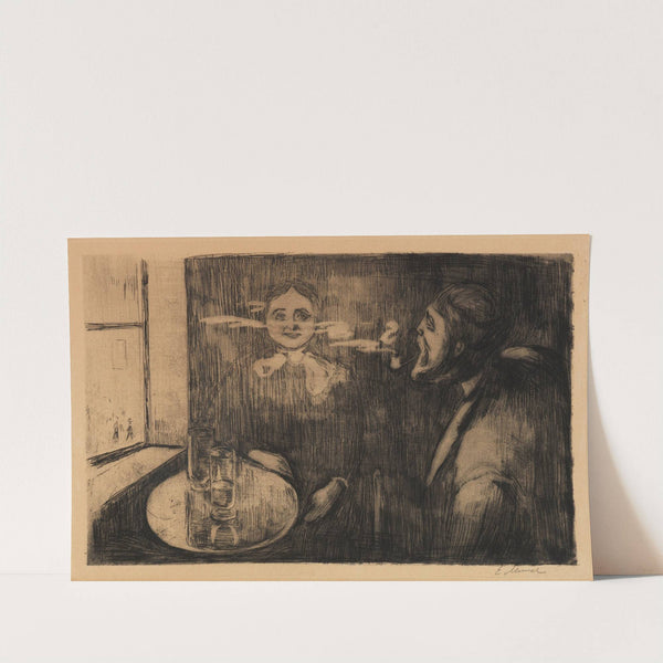 Tête-à-Tête (Plauderstunde) (1894) by Edvard Munch