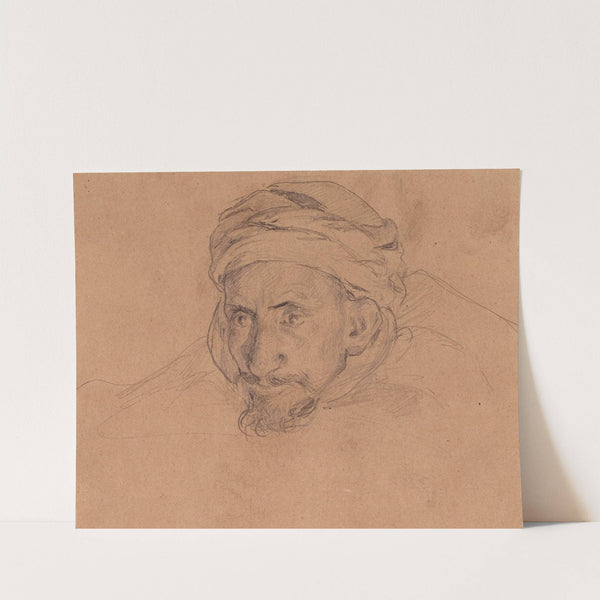 Tête d’arabe au turban by Étienne Dinet