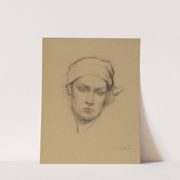 Tête de femme by Jean Charles Cazin