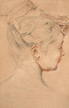 Tête de femme de profil
