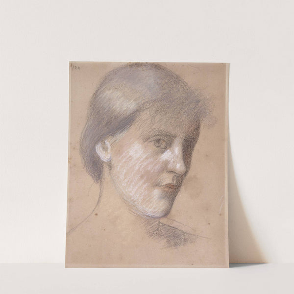 Tête de femme de trois-quart à droite by Pierre Puvis de Chavannes