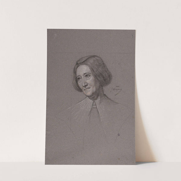 Tête de femme inclinée apparaîssant entre deux profils by Jules Richomme