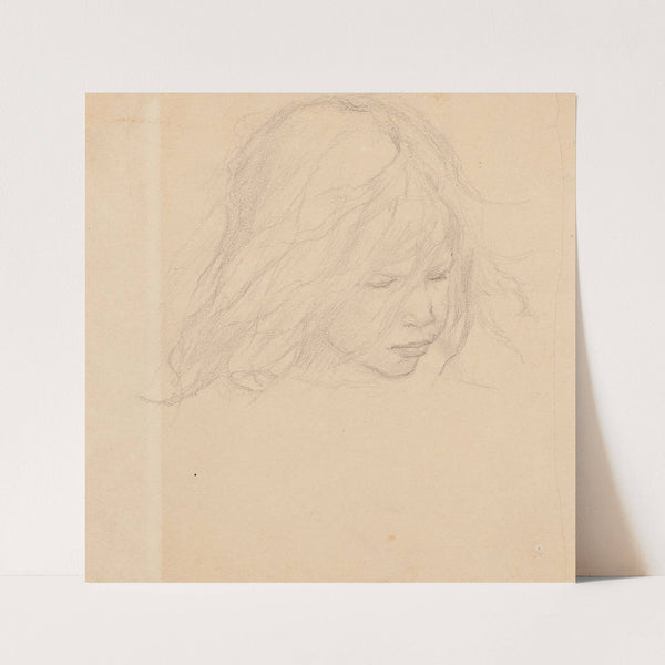 Tête de fillette by Fernand Cormon