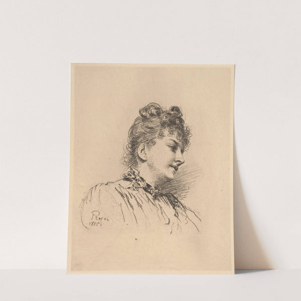 Tete de jeune femme (1885) by Paul Adolphe Rajon