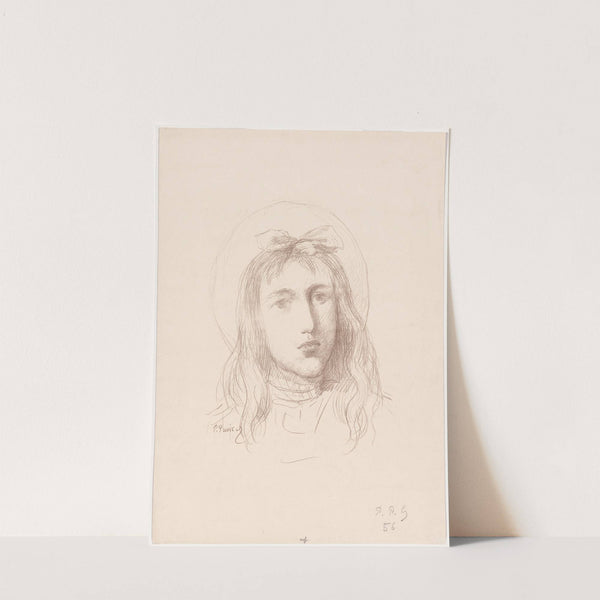 Tête de Jeune Fille (1824– 1898) by Pierre Puvis de Chavannes