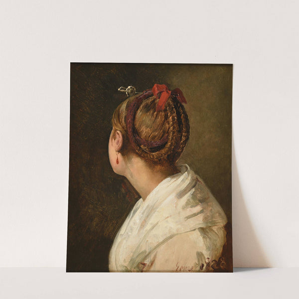 Tête de jeune romaine by Jacques-Raymond Brascassat